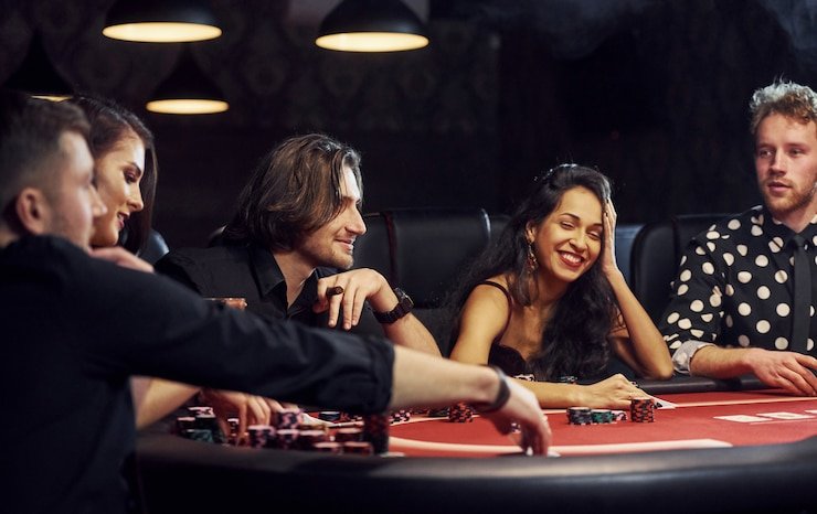 Live dealer table interface on projp55 showing multi-camera studio feed and betting controls
